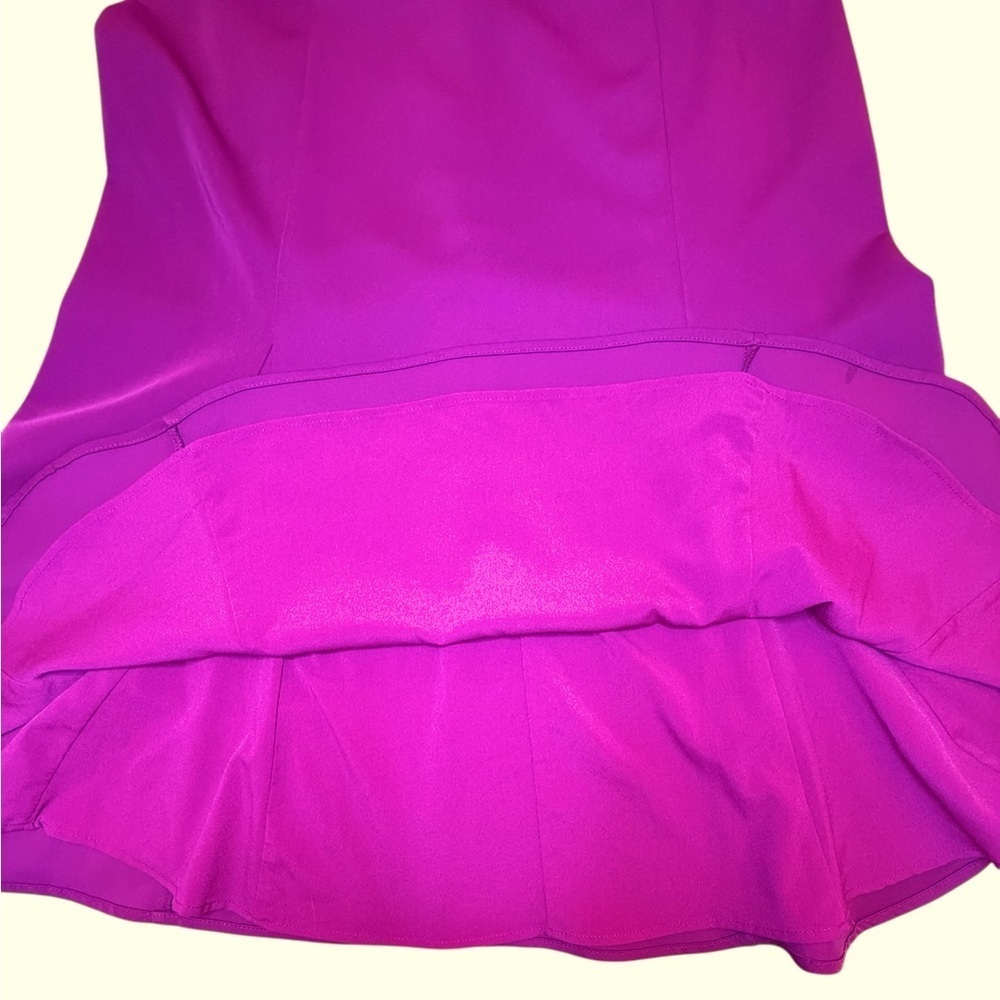 Harlyn Orchid Fit and Flare Halter Dress Plunging Drape Neckline Open Back XL - Picture 7 of 12